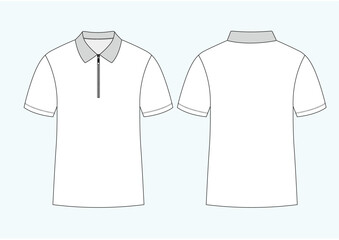 T-Shirt Flat Sketch Vector Design