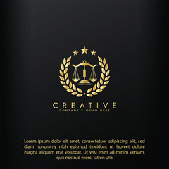 Law firm gold logo design,Revolution justice logo concept, Lawyer logo vector template design