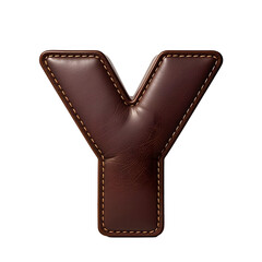 Brawn 3d leather letter y