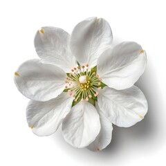 Obraz premium Single White Flower Blossom