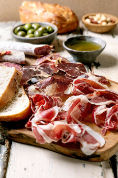 Snack board with Jamon Iberico