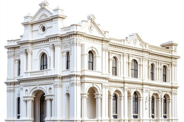 Fototapeta premium A historic landmark with a prominent clock tower, suitable for use in historical or architectural contexts