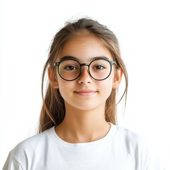Obraz premium young woman wearing glasses