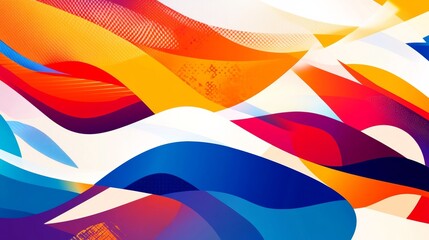 Obraz premium Colorful sport background. Abstract wave geometric color background with sport athletic style for world sport event.