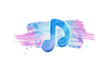 Music Icon Logo Simple and Modern Doodle Design