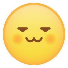 Cat Mouth With Shy Face Emoji