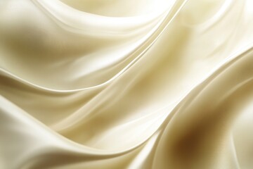 Obraz premium Close-up view of a piece of white fabric with intricate texture and subtle sheen