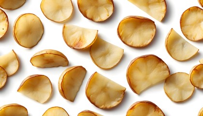Roasted Potato Slices, Food Pattern, Overhead View