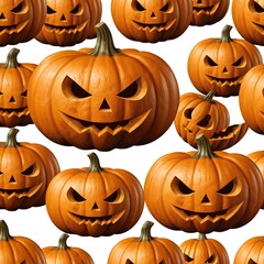 Spooky Halloween Jack-o'-Lanterns