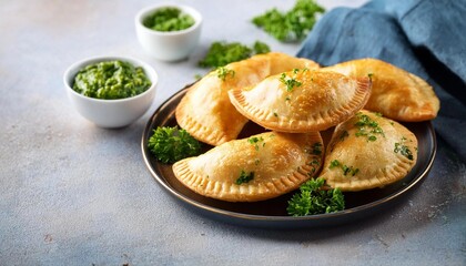 baked potatoes with herbs and spices