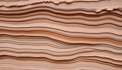 Textured Sediment Layers. Beige Tones Undulating Pattern. Abstract Waves. Smooth Surface. Gentle Curves. Geological Strata. Tranquil Harmony. Natural Forms. Sand Dunes Aesthetic. Organic Texture