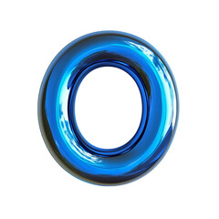 Obraz premium Abstract Blue Circular Design with Vertical Lines,