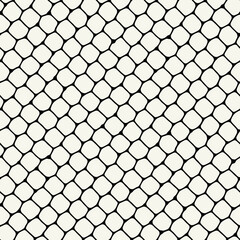 Fototapeta premium Vector seamless pattern. Modern stylish texture with smooth natural quadrilateral smooth elements. Repeating abstract tileable background. Organic quadrangle shapes. Trendy abstract surface design.