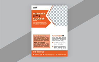 Corporate business flyer design template