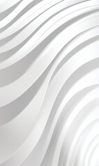 Obraz premium Abstract White Waves Background Texture Modern Wall Panel Design
