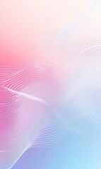 Modern Abstract Gradient Background with Wavy Lines Design in Pink and Blue