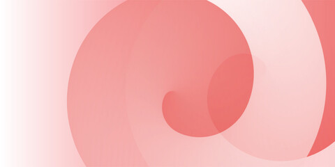 Minimalist abstract background with overlapping curvy red and pink circular 3d shapes. Modern geometric design with a soft gradient effect, perfect for branding, presentations or digital artwork.
