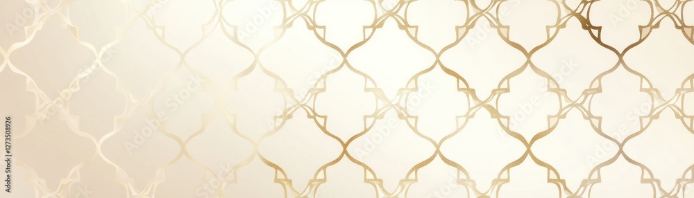 Poster Elegant Gold Lattice Pattern Background Design