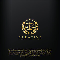 Law firm gold logo design,Revolution justice logo concept, Lawyer logo vector template design