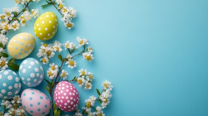 Poster template for Easter with generous space for text