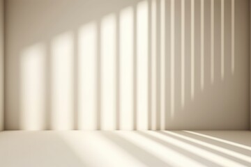 Room with light streaming thru window, walls, floor interior, for architecture, art, and design use