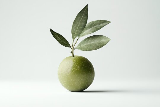 Close-up Studio Shot: Olive Green O2 Molecule, Realistic 3D Render, Scientific Illustration, Molecular Structure, Oxygen Atom, Detailed Visualization, Perfect for Educational Resources, Medical       