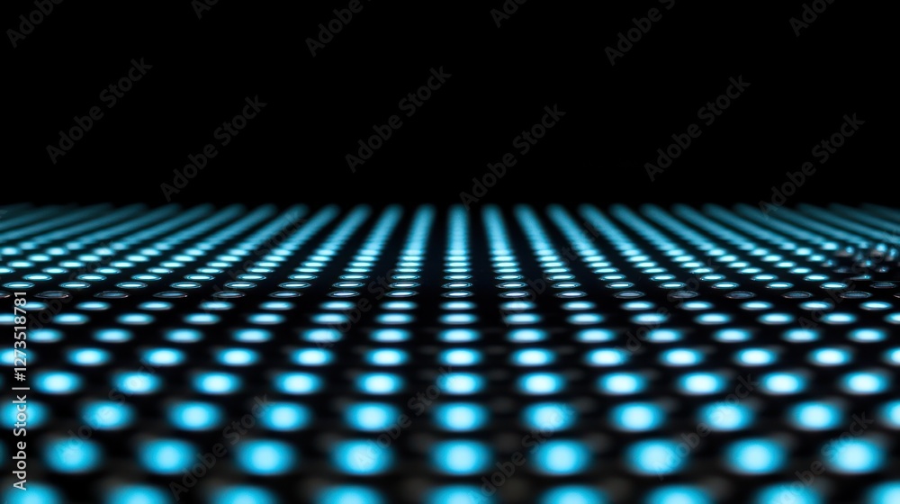 Poster Abstract Blue Light Pattern Grid Display
