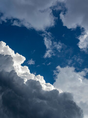 The sky is blue with a few clouds