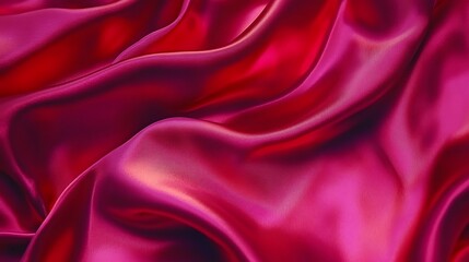 Deep Crimson Silk Draped Luxuriously Soft