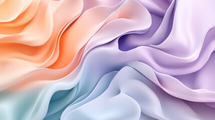Obraz premium Abstract Pastel Swirls of Color and Light