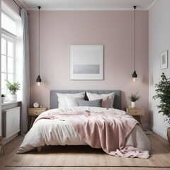 Cozy Pastel Pink Bedroom Interior Design