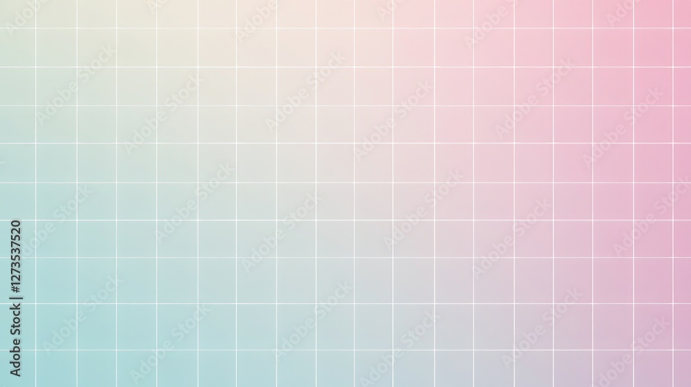 Poster Pastel Grid Gradient Background Design