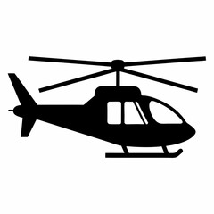 Silhouette Helicopter Illustration