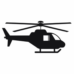 Silhouette Helicopter Illustration