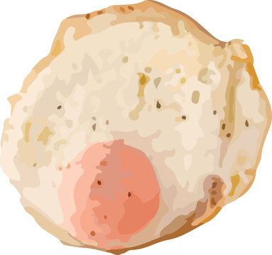 recommend clip art: Watercolor Fried Egg Illustration – Realistic Breakfast Food Clipart