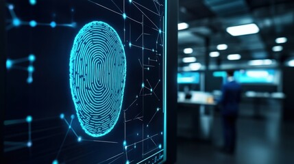 Digital fingerprint authentication system enhances security in high-tech office environment