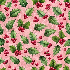 Floral pattern on seamless cloth
