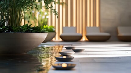 An inaugural ceremony for the opening of a new wellness retreat. Featuring relaxation and rejuvenation