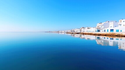 Coastal Town Reflection