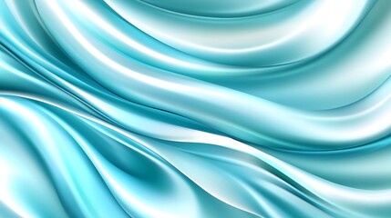 Obraz premium Abstract Blue Swirling Silk Fabric Waves Design