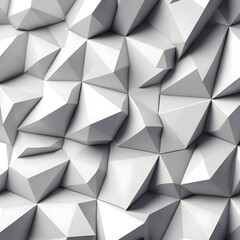Obraz premium Abstract White Low Polygonal Background