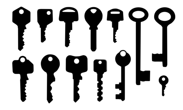 verschiedene Schlüssel