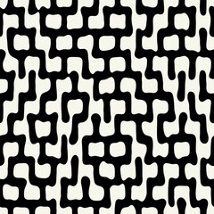 Vector seamless pattern. Modern stylish texture with smooth natural looping elements. Repeating abstract tileable background. Organic natural shapes. Trendy abstract surface design.