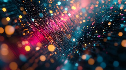 Futuristic big data visualization with digital analytics and ai technology