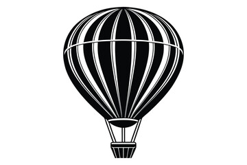 Obraz premium A hot air balloon vector illustration on white background