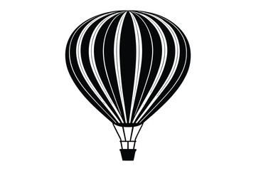 Obraz premium A hot air balloon vector illustration on white background