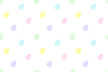 Easter seamless pattern with eggs in pastel colors. Easter pattern with decorative eggs. Holiday banner, poster, pattern, print, card, cover, surfaces. Wallpaper or wrapping paper concept. Egg hunt