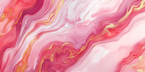 Abstract background featuring marble texture with smooth white tones and delicate golden veining, enhancing a luxurious and elegant atmosphere in artistic design