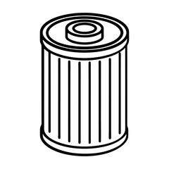 Trash can isolated on white