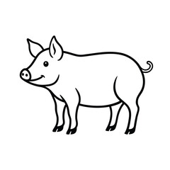 Donkey vector isolated on white background